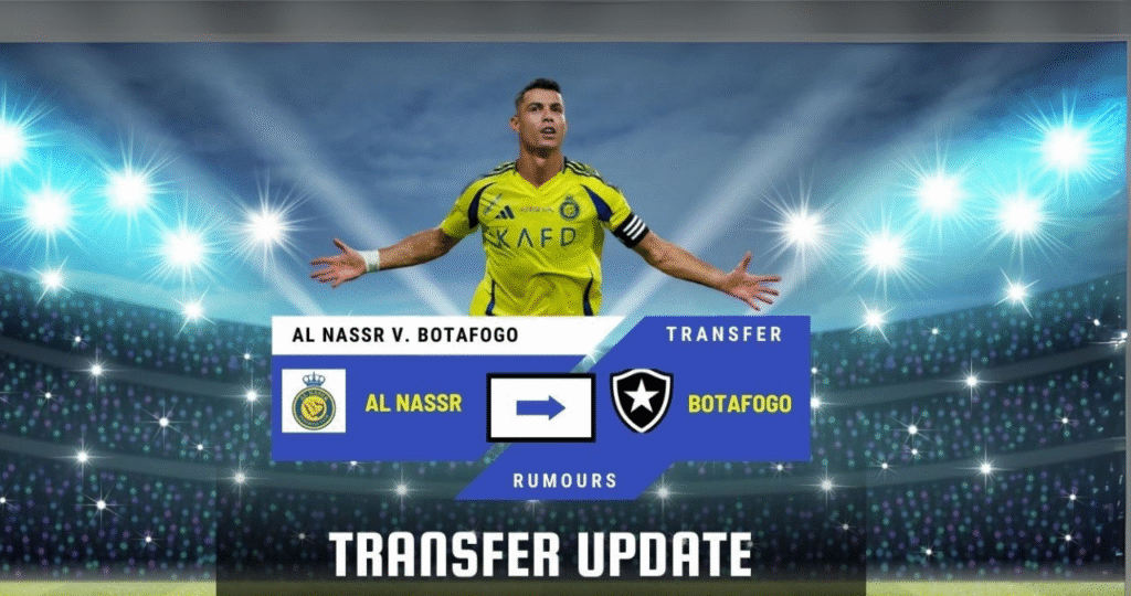 Cristiano Ronaldo in Al-Nassr jersey amid Botafogo Club World Cup 2025 transfer rumors