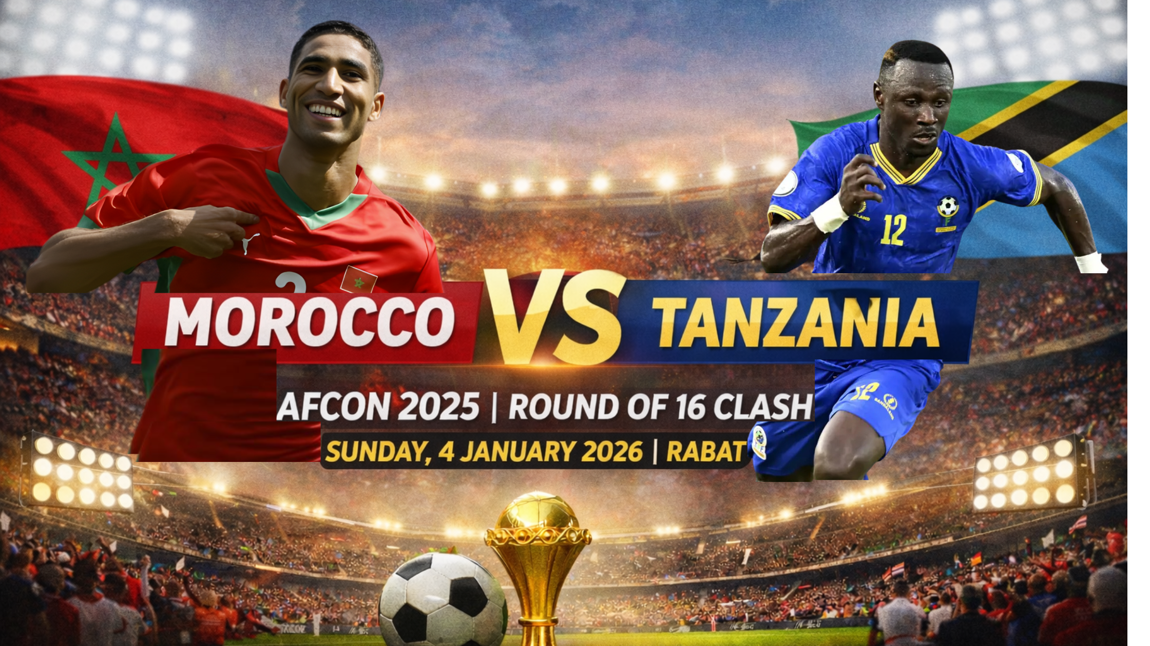 Morocco vs Tanzania 2025 AFCON predicted lineups and key players