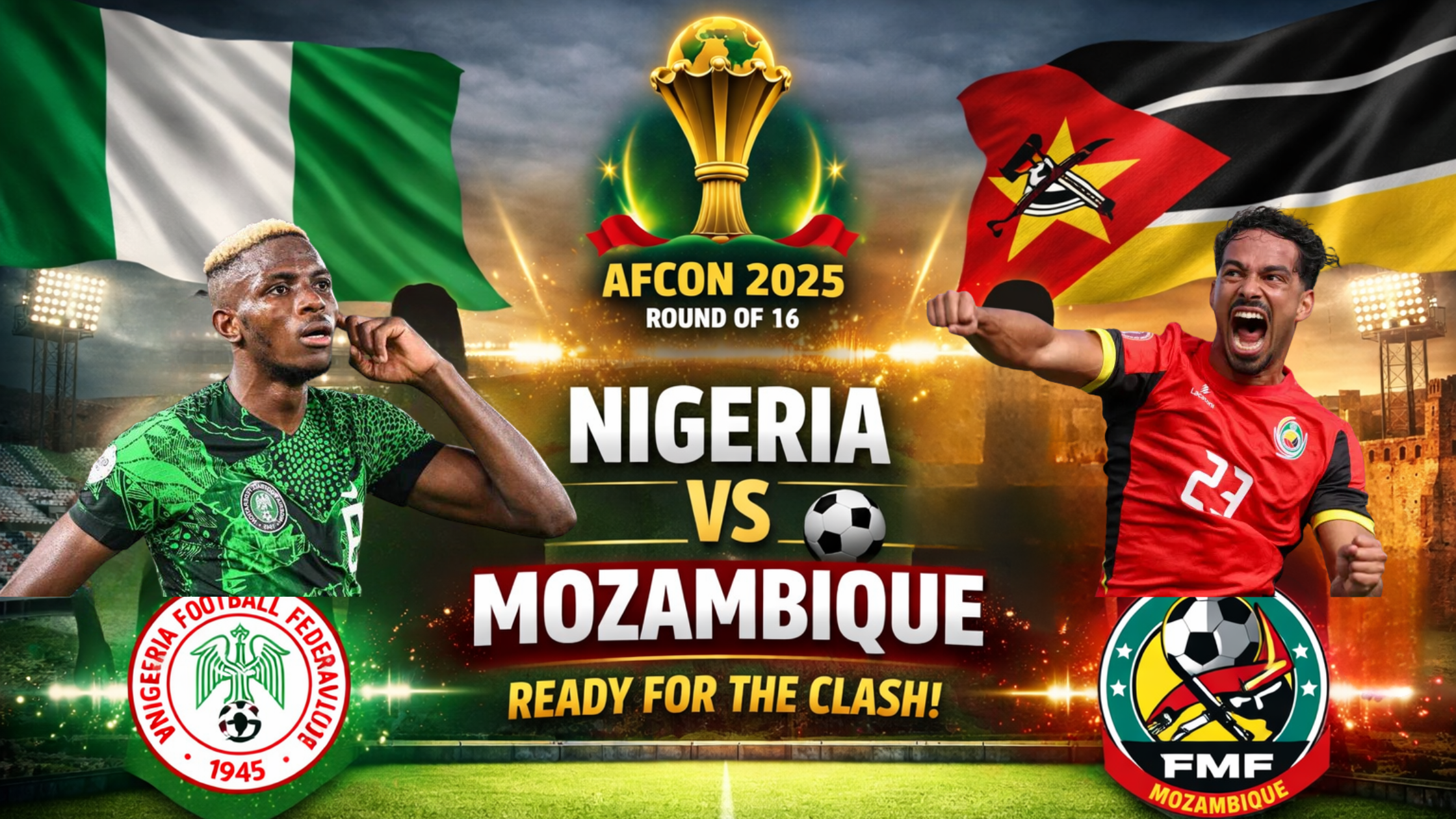 Nigeria vs Mozambique AFCON 2025 Round of 16 match preview