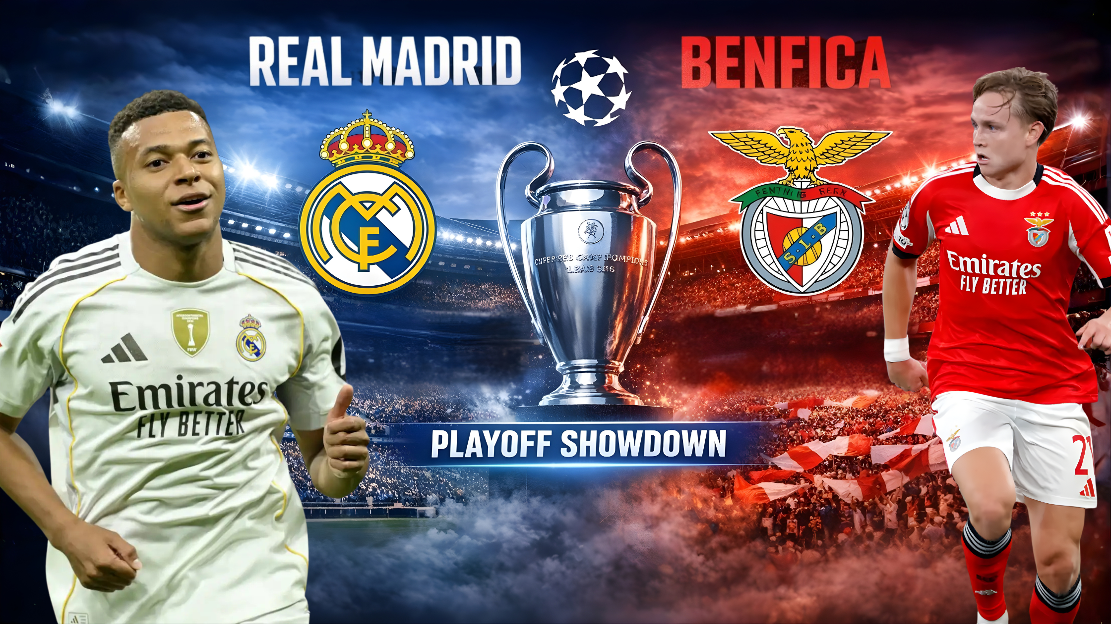 Real Madrid vs Benfica Champions League playoff match preview at Estádio da Luz